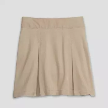 Юбка из эластичного хлопка с вытачками Gap, бежевый