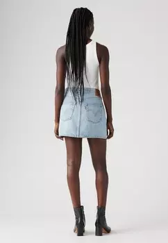Юбка из денима ICON SKIRT Levi's®, светло-голубой деним
