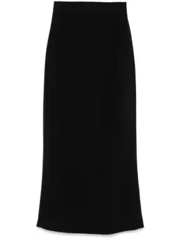 Юбка из ткани кади FENDI, черный