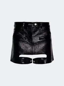 Юбка из винила Chaps Courrges, черный