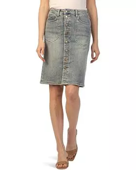 Юбка KUT from the Kloth Rose Skirt Button Front Portchop Pocket, цвет Helpful