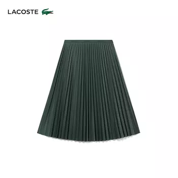 Юбка Lacoste плиссированная длинная, бордовый