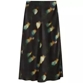 Юбка Massimo Dutti Printed, темно-синий