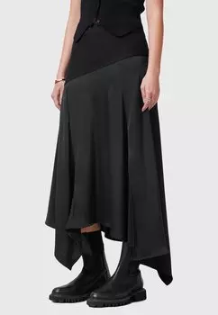 Юбка макси AllSaints, черный