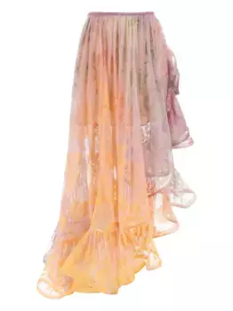 Юбка макси Billow ZIMMERMANN, розовый