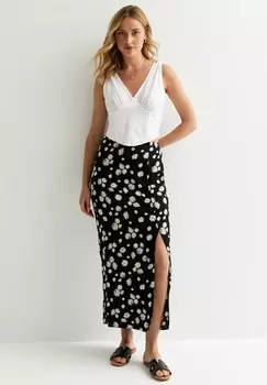 Юбка макси DAISY SPLIT HEM New Look, черный