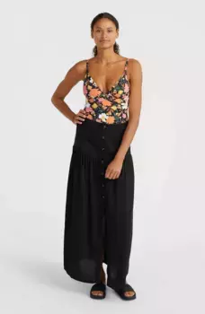 Юбка макси O'Neill "ALOFA MAXI SKIRT", на пуговицах, цвет Black Out