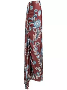 Юбка макси с принтом ETRO, красный