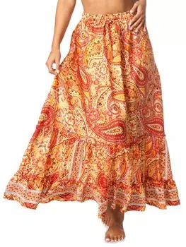 Юбка макси с рюшами La Moda Clothing, цвет Multi