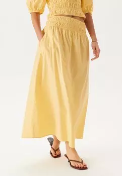 Юбка макси SMOCK Bubbleroom, желтый