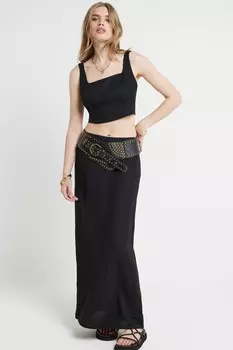 Юбка мидакси River Island, черный