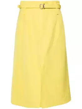 Юбка миди 66 JIL SANDER, зеленый