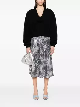 Юбка миди Араминта DVF Diane von Furstenberg, черный