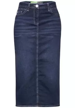 Юбка миди CECIL Skirt, темно-синий