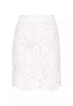Юбка миди faina Skirt, белый
