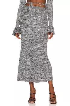 Юбка миди House of Harlow 1960 x REVOLVE Yuna, цвет Black & White Marl