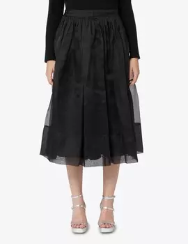 Юбка миди из шелка Mare LAVI Couture, черный
