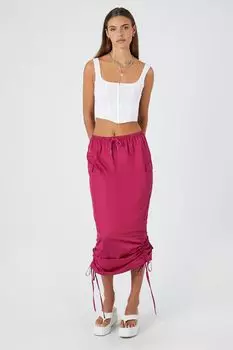 Юбка-миди карго Forever 21, розовый
