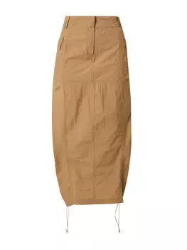 Юбка миди Nasty Gal Skirt, кэмел