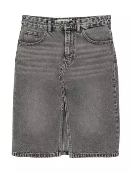 Юбка миди Pull&Bear Skirt, серый