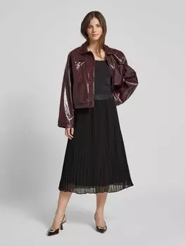 Юбка миди с эластичной резинкой на поясе DKNY, черный