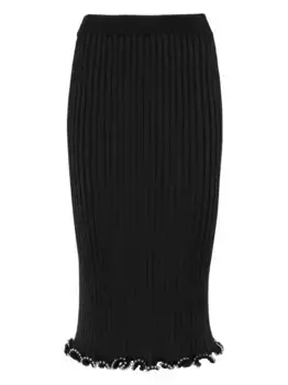 Юбка миди с бисером JIL SANDER, черный