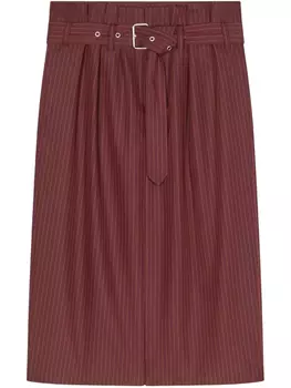 Юбка миди со складками DRIES VAN NOTEN, красный