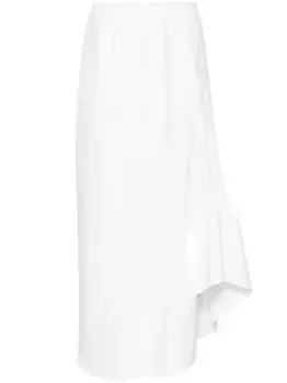 Юбка миди со складками Lanvin, черный