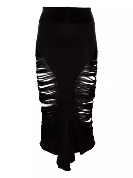 Юбка миди Tanja Rick Owens, черный