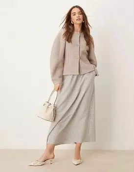 Юбка миди в клетку Miss Selfridge