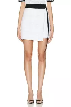 Юбка мини Burberry Everlie Wrap, белый