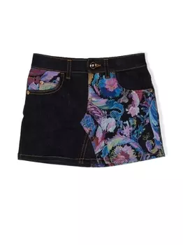 Юбка мини Calidescope Versace Kids, синий