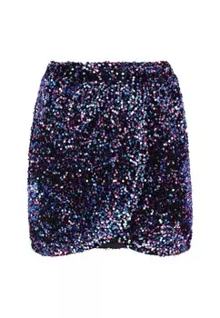 Юбка мини faina Skirt, синий