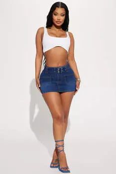 Юбка мини Fashion Nova NSS03, синий
