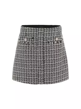 Юбка мини GUESS Skirt, черный