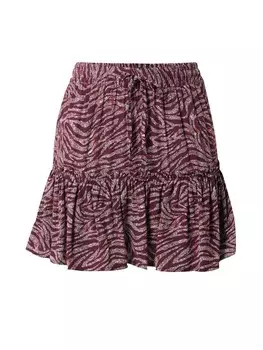 Юбка мини Koton Skirt, бордовый