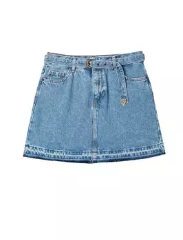 Юбка мини Koton Skirt, синий деним