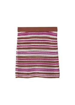Юбка мини MANGO Skirt Caribe, фиолетовый
