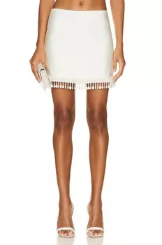 Юбка мини Patbo Beaded, белый