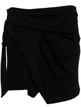 Юбка мини с запахом ISABEL MARANT, черный