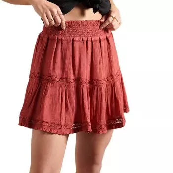 Юбка мини Superdry Alana, красный