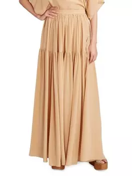 Юбка многоуровневая Chloé Pearl, beige