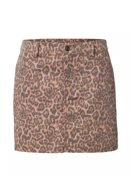 Юбка Noisy may, цвет Brown/Brocade