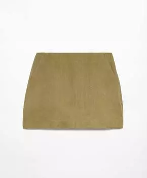 Юбка Oysho Linen, зеленый