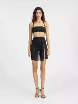Юбка парео Драпеадо Jacquemus, черный