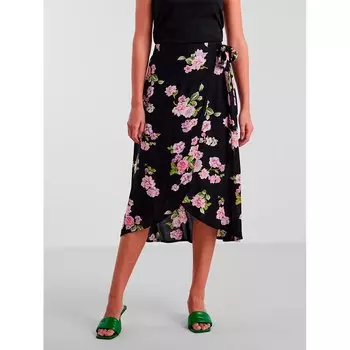 Юбка Pieces Tala Wrap Long, черный