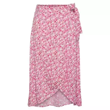 Юбка Pieces Tala Wrap Midi, розовый