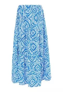 Юбка плиссированная MIT PRINT IZIA, синий