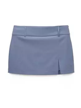 Юбка Pull&Bear, пыльный синий