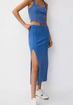 Юбка PULL&BEAR, синий